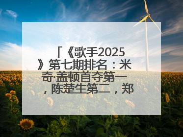 《歌手2025》第七期排名：米奇·盖顿首夺第一，陈楚生第二，郑欣宜将参加下一轮张榜赛