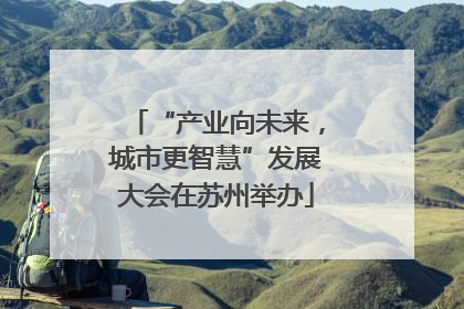 “产业向未来，城市更智慧”发展大会在苏州举办