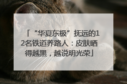“华夏东极”抚远的12名铁道养路人：皮肤晒得越黑，越说明光荣