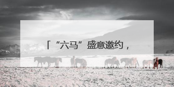 “六马”盛意邀约，多项狂欢活动来袭！
