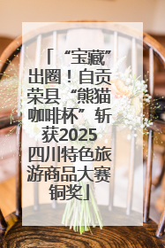 “宝藏”出圈！自贡荣县“熊猫咖啡杯”斩获2025四川特色旅游商品大赛铜奖