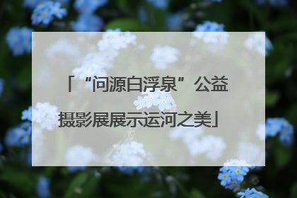 “问源白浮泉”公益摄影展展示运河之美