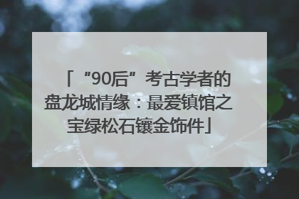 “90后”考古学者的盘龙城情缘：最爱镇馆之宝绿松石镶金饰件