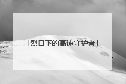 烈日下的高速守护者
