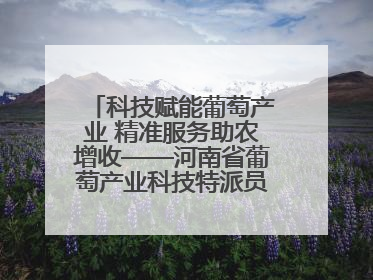 科技赋能葡萄产业 精准服务助农增收——河南省葡萄产业科技特派员服务团太康县科技服务纪实