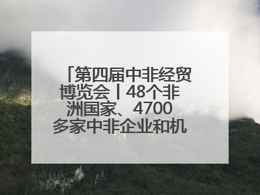 第四届中非经贸博览会丨48个非洲国家、4700多家中非企业和机构将参会