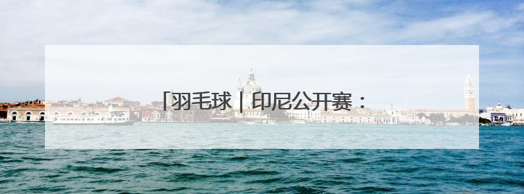 羽毛球｜印尼公开赛：王正行男单首轮晋级