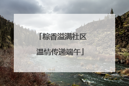 粽香溢满社区 温情传递端午