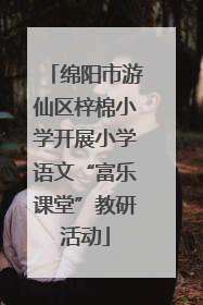 绵阳市游仙区梓棉小学开展小学语文“富乐课堂”教研活动