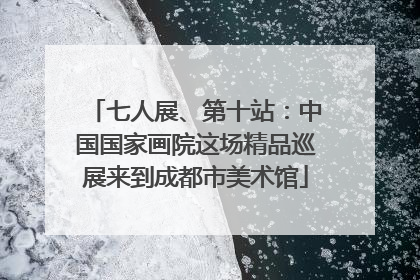 七人展、第十站：中国国家画院这场精品巡展来到成都市美术馆