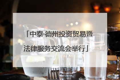 中泰·德州投资贸易暨法律服务交流会举行