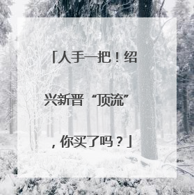 人手一把！绍兴新晋“顶流”，你买了吗？