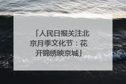 人民日报关注北京月季文化节：花开锦绣映京城