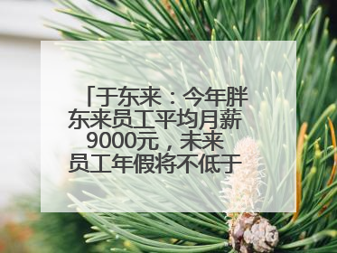 于东来：今年胖东来员工平均月薪9000元，未来员工年假将不低于40天