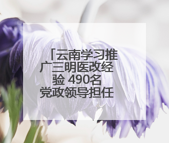 云南学习推广三明医改经验 490名党政领导担任辖区医院“编外院长”
