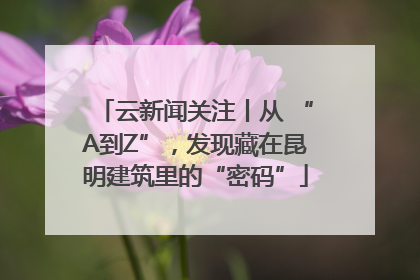 云新闻关注丨从 “A到Z”，发现藏在昆明建筑里的“密码”