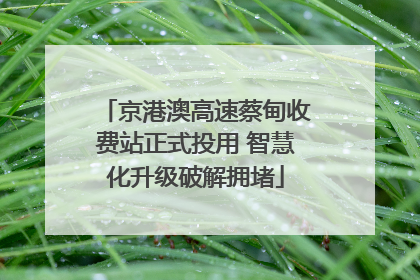 京港澳高速蔡甸收费站正式投用 智慧化升级破解拥堵