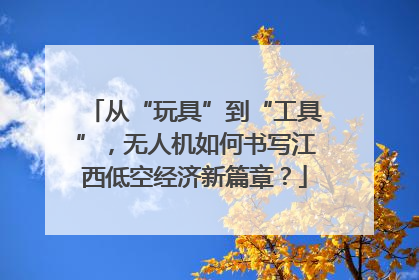 从“玩具”到“工具”，无人机如何书写江西低空经济新篇章？