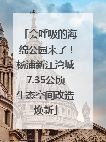 会呼吸的海绵公园来了！杨浦新江湾城7.35公顷生态空间改造焕新