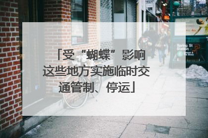 受“蝴蝶”影响 这些地方实施临时交通管制、停运