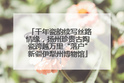 千年瓷韵续写丝路情缘，扬州珍贵古陶瓷跨越万里“落户”新疆伊犁州博物馆