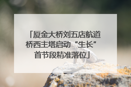 厦金大桥刘五店航道桥西主塔启动“生长” 首节段精准落位