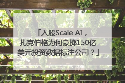 入股Scale AI，扎克伯格为何豪掷150亿美元投资数据标注公司？