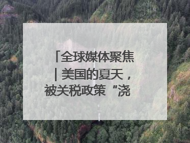 全球媒体聚焦｜美国的夏天，被关税政策“浇灭”了热情