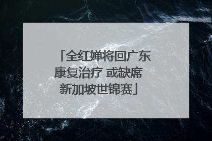 全红婵将回广东康复治疗 或缺席新加坡世锦赛