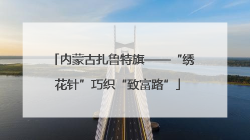 内蒙古扎鲁特旗——“绣花针”巧织“致富路”