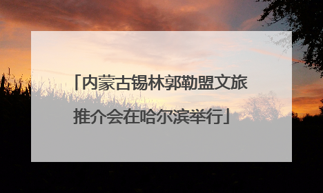 内蒙古锡林郭勒盟文旅推介会在哈尔滨举行