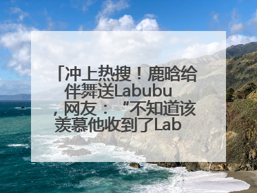 冲上热搜！鹿晗给伴舞送Labubu，网友：“不知道该羡慕他收到了Labubu，还是该羡慕鹿晗送他礼物”