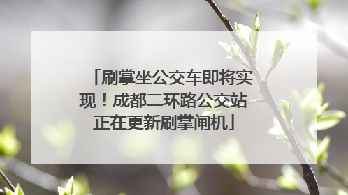 刷掌坐公交车即将实现！成都二环路公交站正在更新刷掌闸机