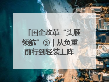 国企改革“头雁领航”③｜从负重前行到轻装上阵 重庆以“瘦身”谋“健体”