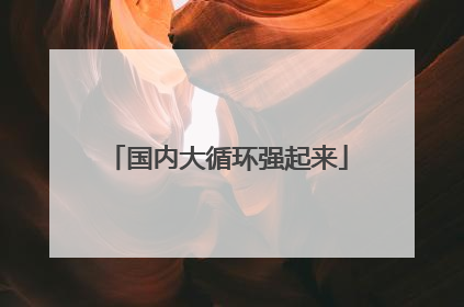 国内大循环强起来