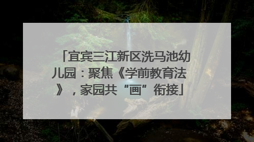 宜宾三江新区洗马池幼儿园：聚焦《学前教育法》，家园共“画”衔接