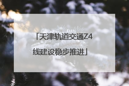 天津轨道交通Z4线建设稳步推进