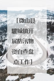 微山县驩城镇开展防汛物资自查盘点工作