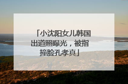 小沈阳女儿韩国出道照曝光，被指撞脸孔孝真