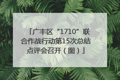 广丰区“1710”联合作战行动第15次总结点评会召开（图）