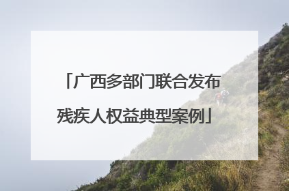 广西多部门联合发布残疾人权益典型案例