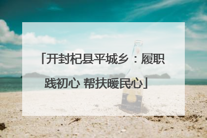 开封杞县平城乡：履职践初心 帮扶暖民心