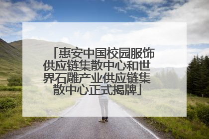 惠安中国校园服饰供应链集散中心和世界石雕产业供应链集散中心正式揭牌