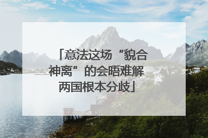 意法这场“貌合神离”的会晤难解两国根本分歧