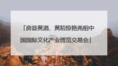 房县黄酒、黄精惊艳亮相中国国际文化产业博览交易会