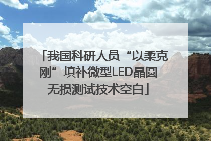 我国科研人员“以柔克刚”填补微型LED晶圆无损测试技术空白