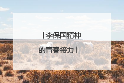 李保国精神的青春接力