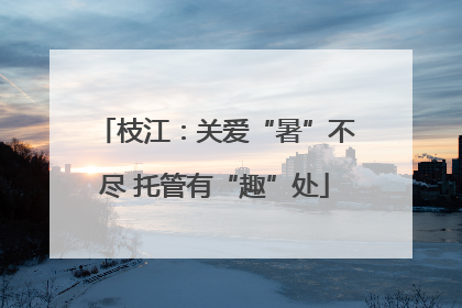枝江：关爱“暑”不尽 托管有“趣”处