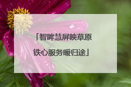 智眸慧屏映草原 铁心服务暖归途