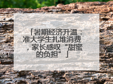 暑期经济升温：准大学生扎堆消费，家长感叹“甜蜜的负担”